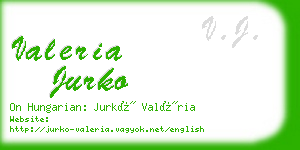 valeria jurko business card